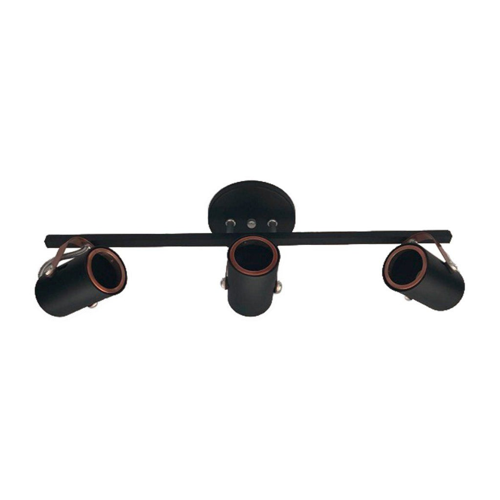 Spot Trilho Moderno Aluminio Teto GU10 3 Luzes Lumini Lab