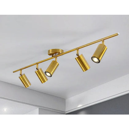 Spot Trilho Industrial Aluminio Teto 5 Luzes GU10 Bivolt Lumini Lab