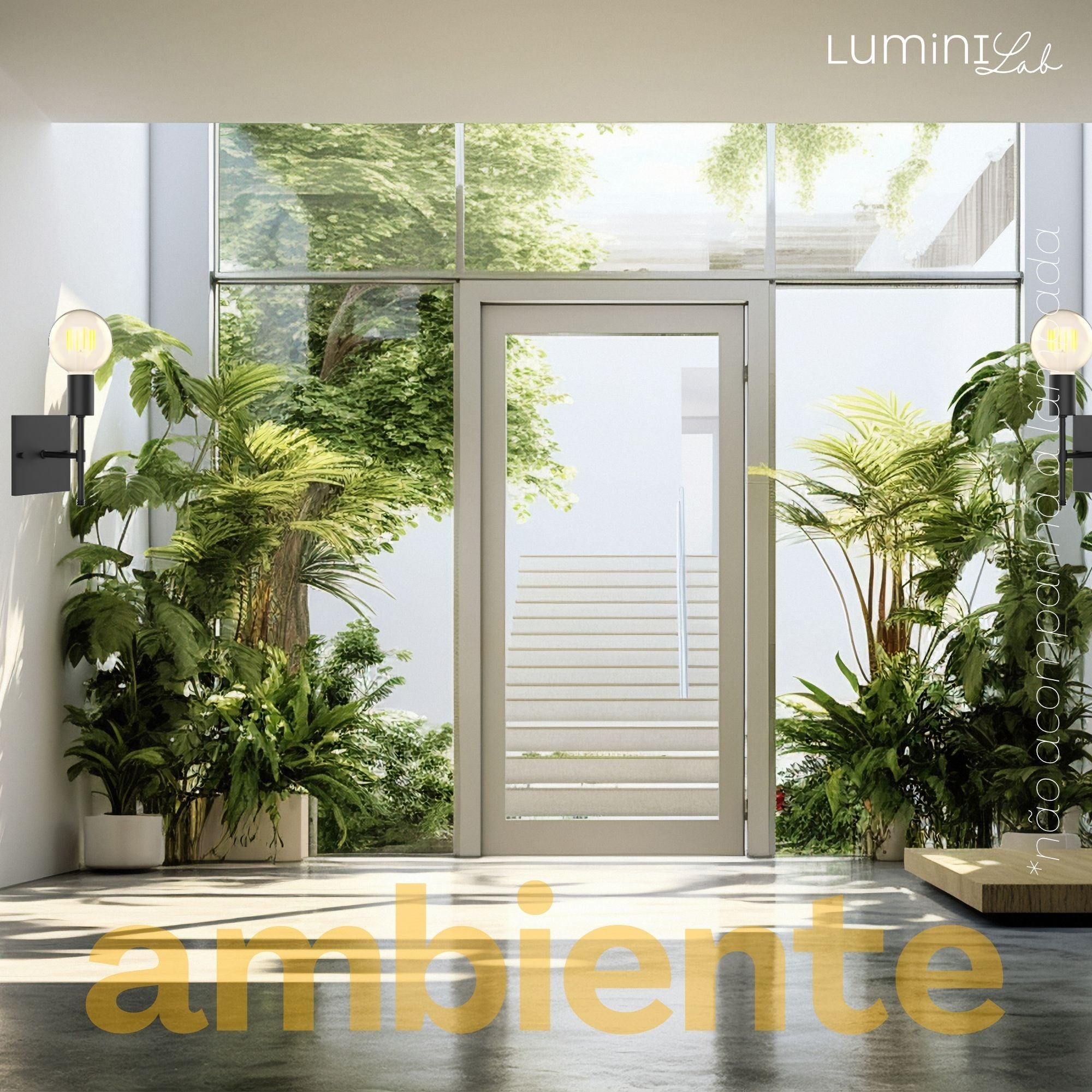 Arandela Chill Aluminio Parede 1 Luz E27 Bivolt Lumini Lab