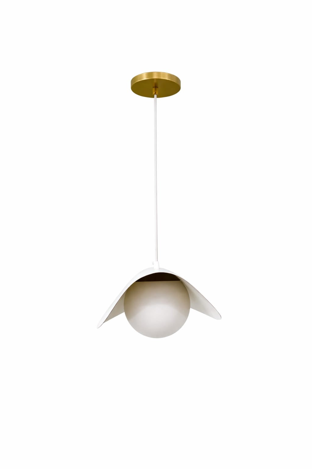 Pendente Auris Aluminio Teto Cabo 1 metro 1 Luz E27 D15 Bivolt Lumini Lab