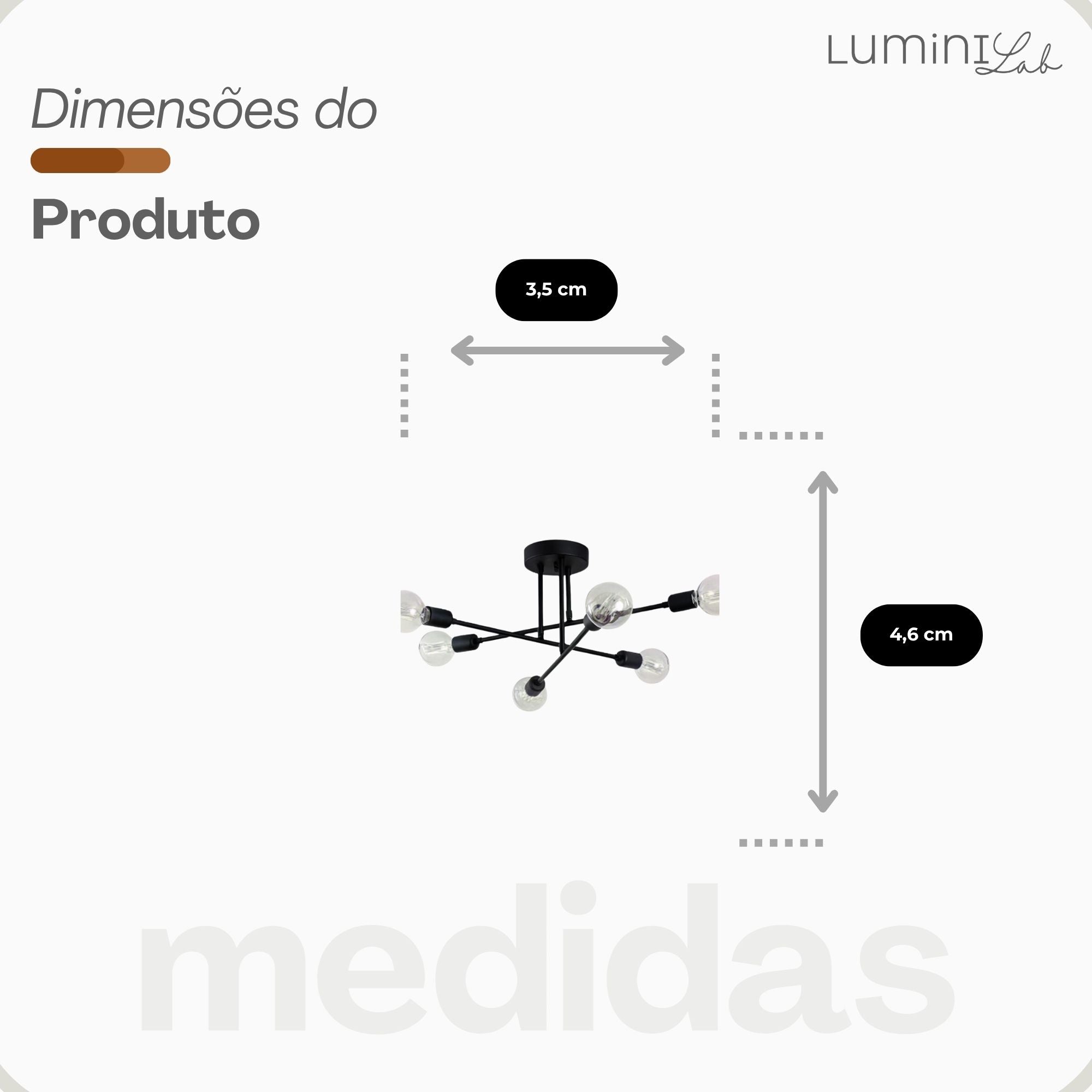 Spot Cone Aluminio 2 Lâmpadas E27 Lumini Lab