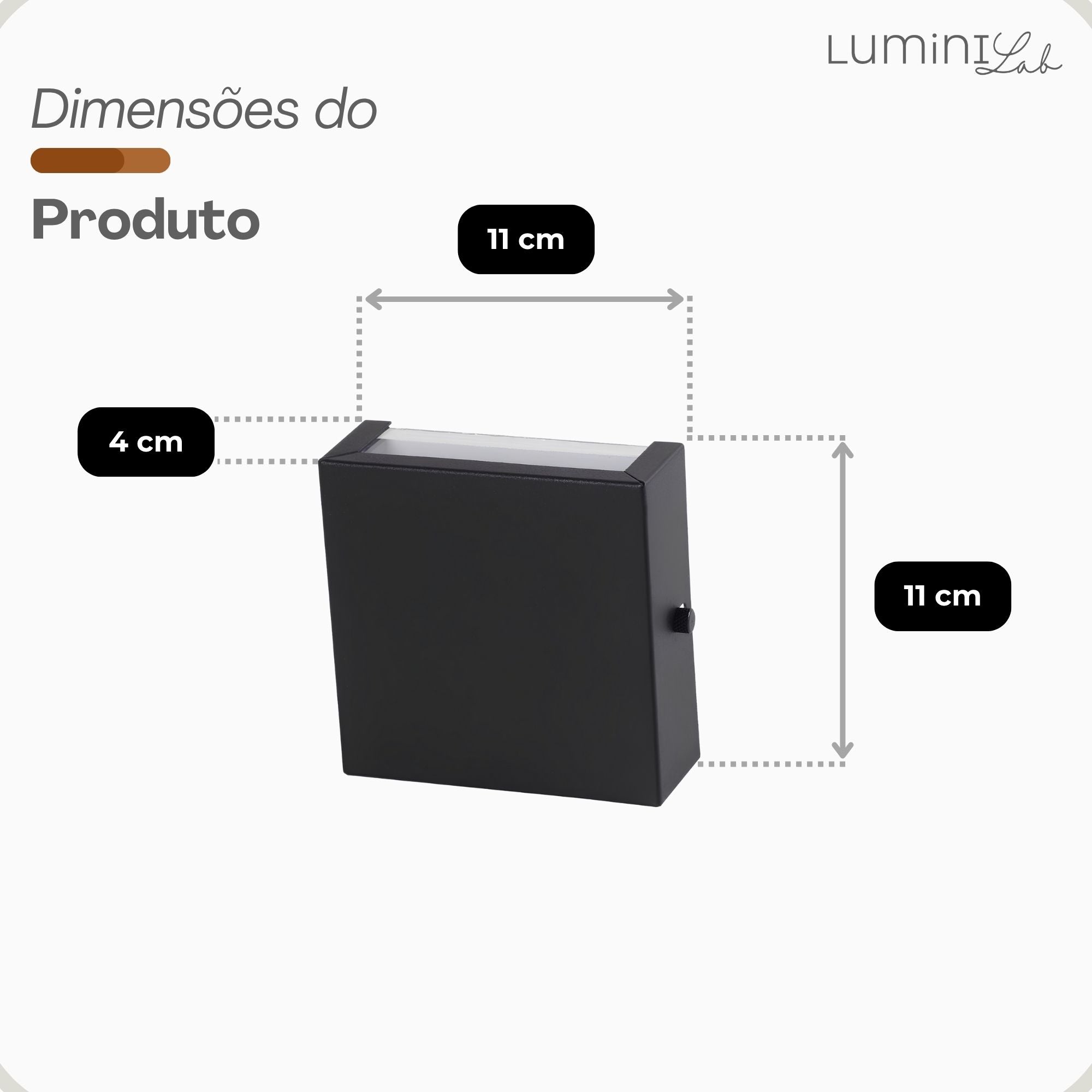 Arandela Slim Aluminio Parede 1 Luz G9 Bivolt Lumini Lab