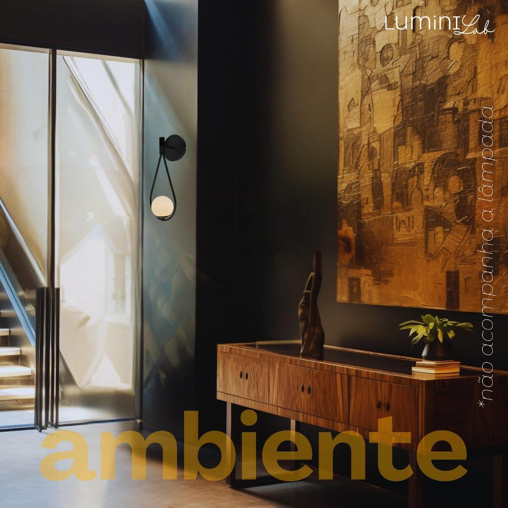 Arandela Gota Aluminio Parede 1 Luz G9 D12 Bivolt Lumini Lab