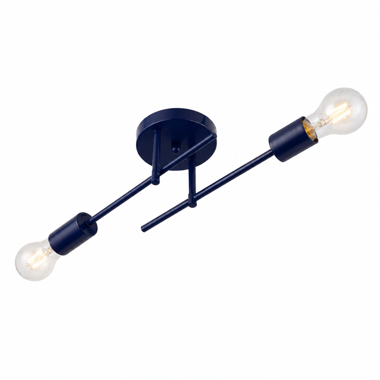 Plafon Naviano Aluminio Teto E27 2 Luzes Lumini Lab