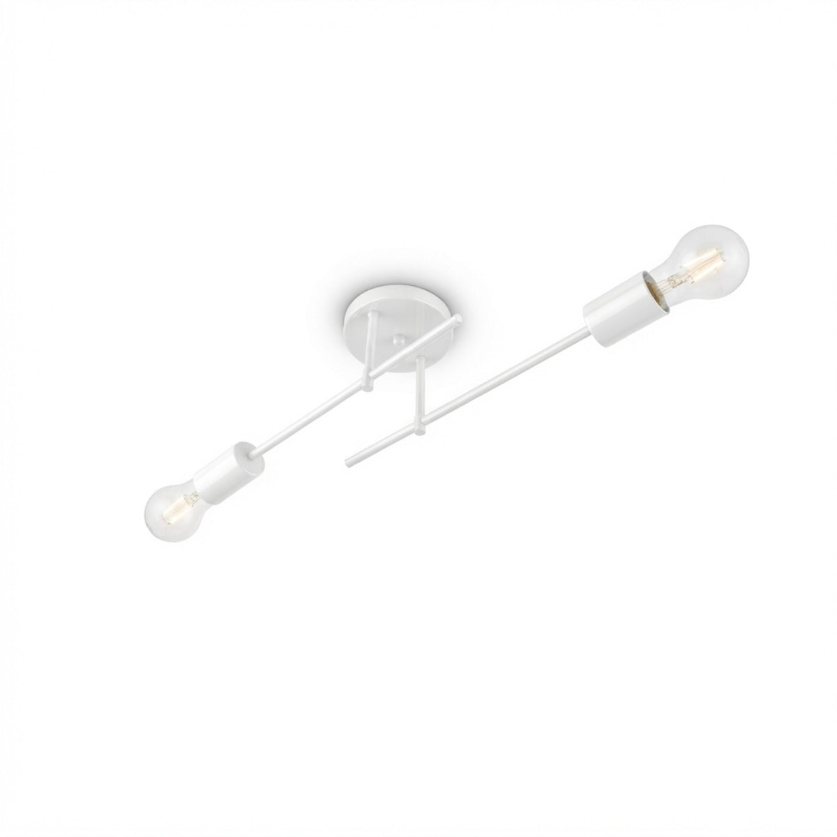 Plafon Naviano Aluminio Teto E27 2 Luzes Lumini Lab