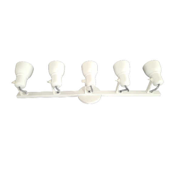 Spot Trilho Light Aluminio Teto E27 5 Luzes Lumini Lab
