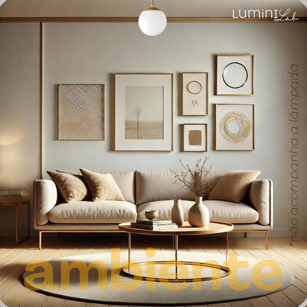 Plafon Jabuticaba Aluminio Teto 1 Luz E27 D15 Bivolt Lumini Lab