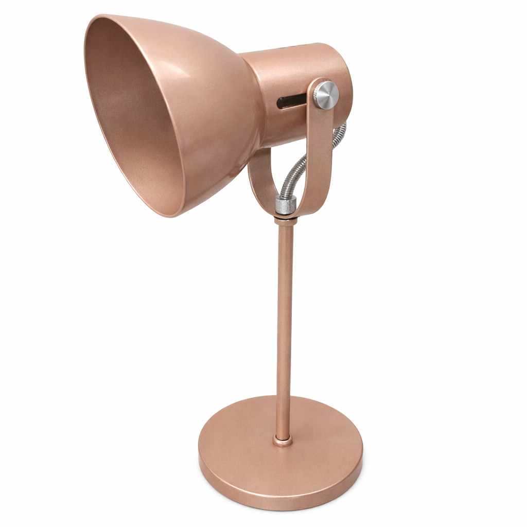 Luminaria de Mesa Cone Aluminio E27 1 Luz Fixa Lumini Lab