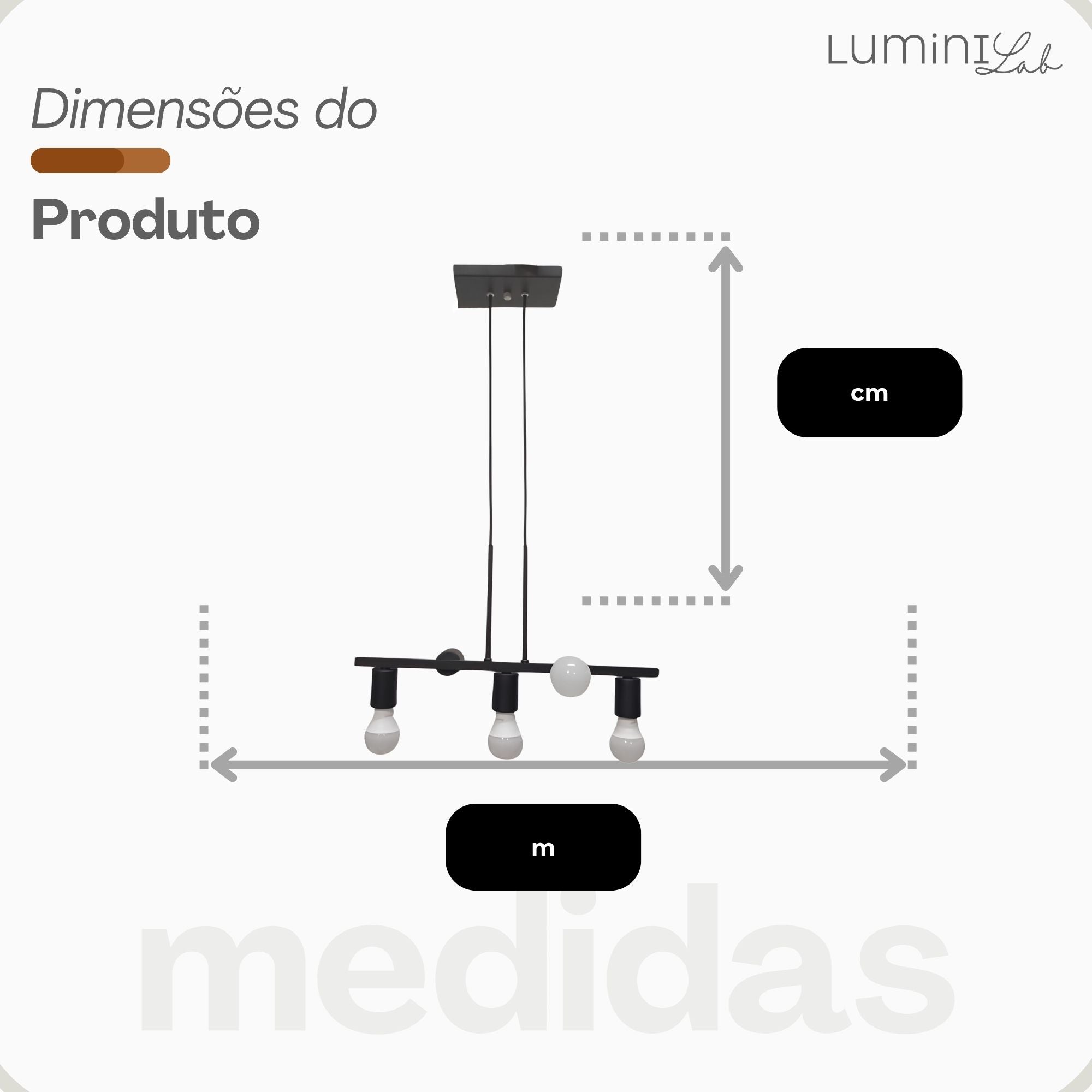 Pendente Rubis Aluminio Teto E27 5 Luzes Lumini Lab