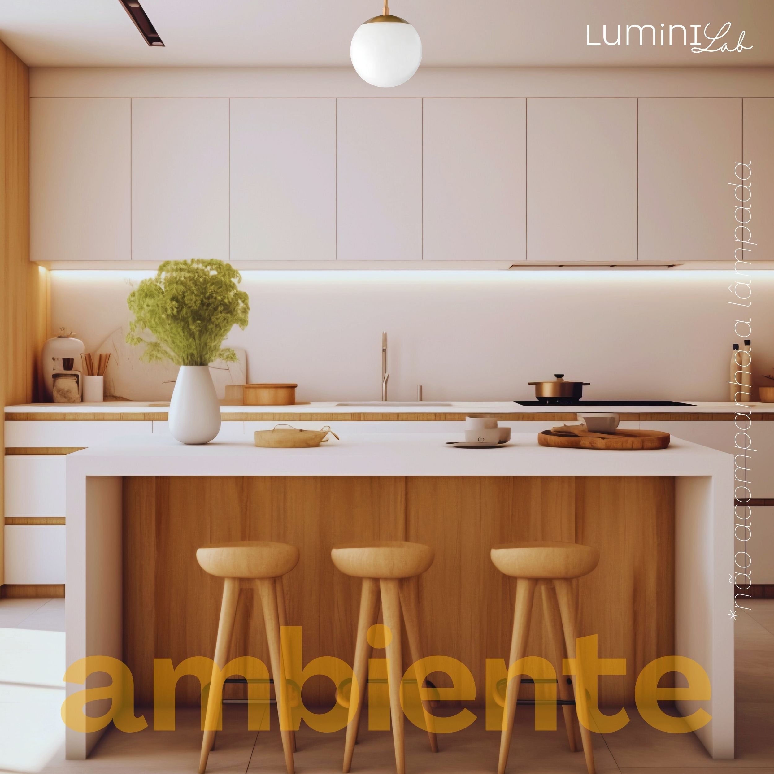 Plafon Jabuticaba Aluminio Teto 1 Luz E27 D15 Bivolt Lumini Lab