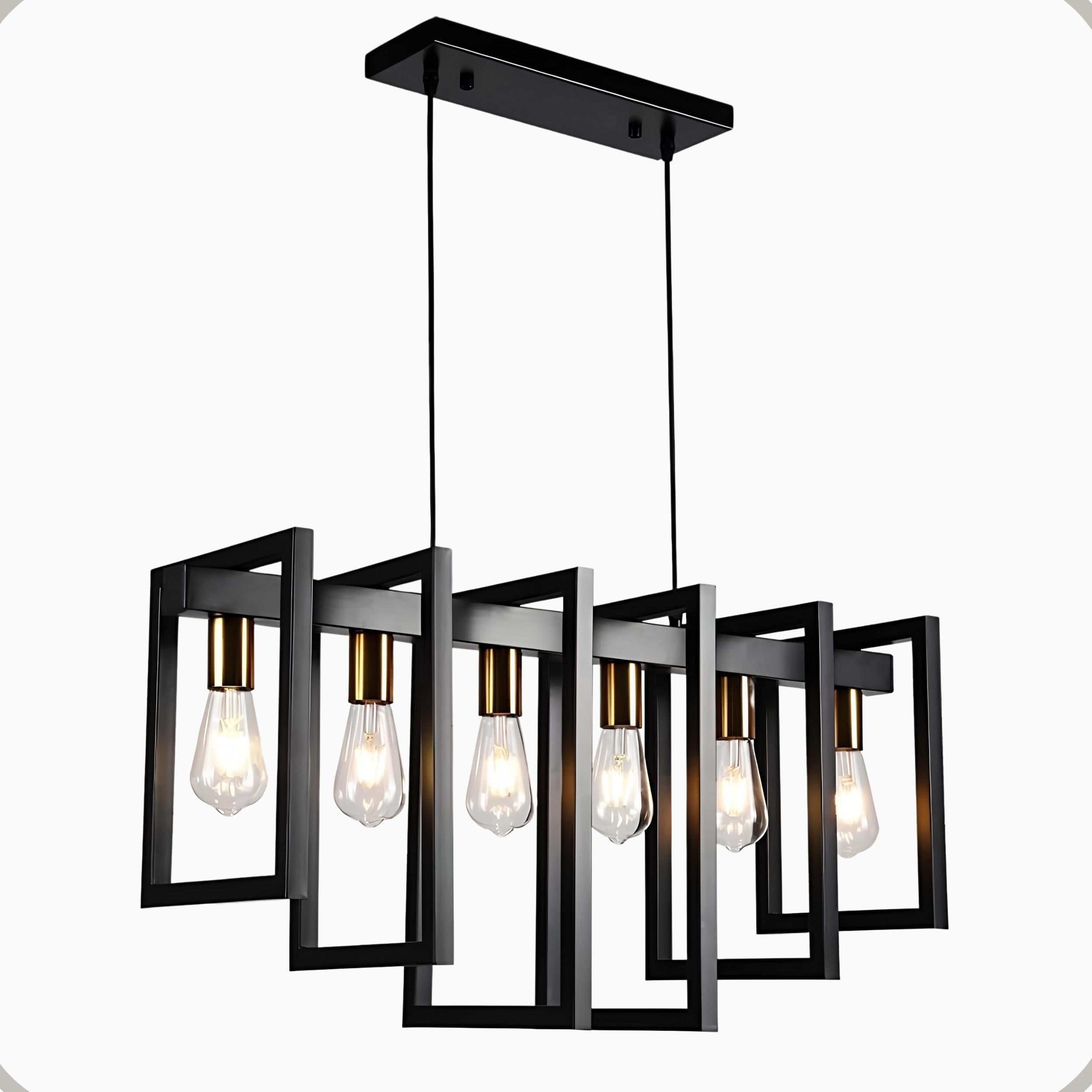 Pendente Polônia Aluminio 6 Luzes E27 Bivolt Lumini Lab