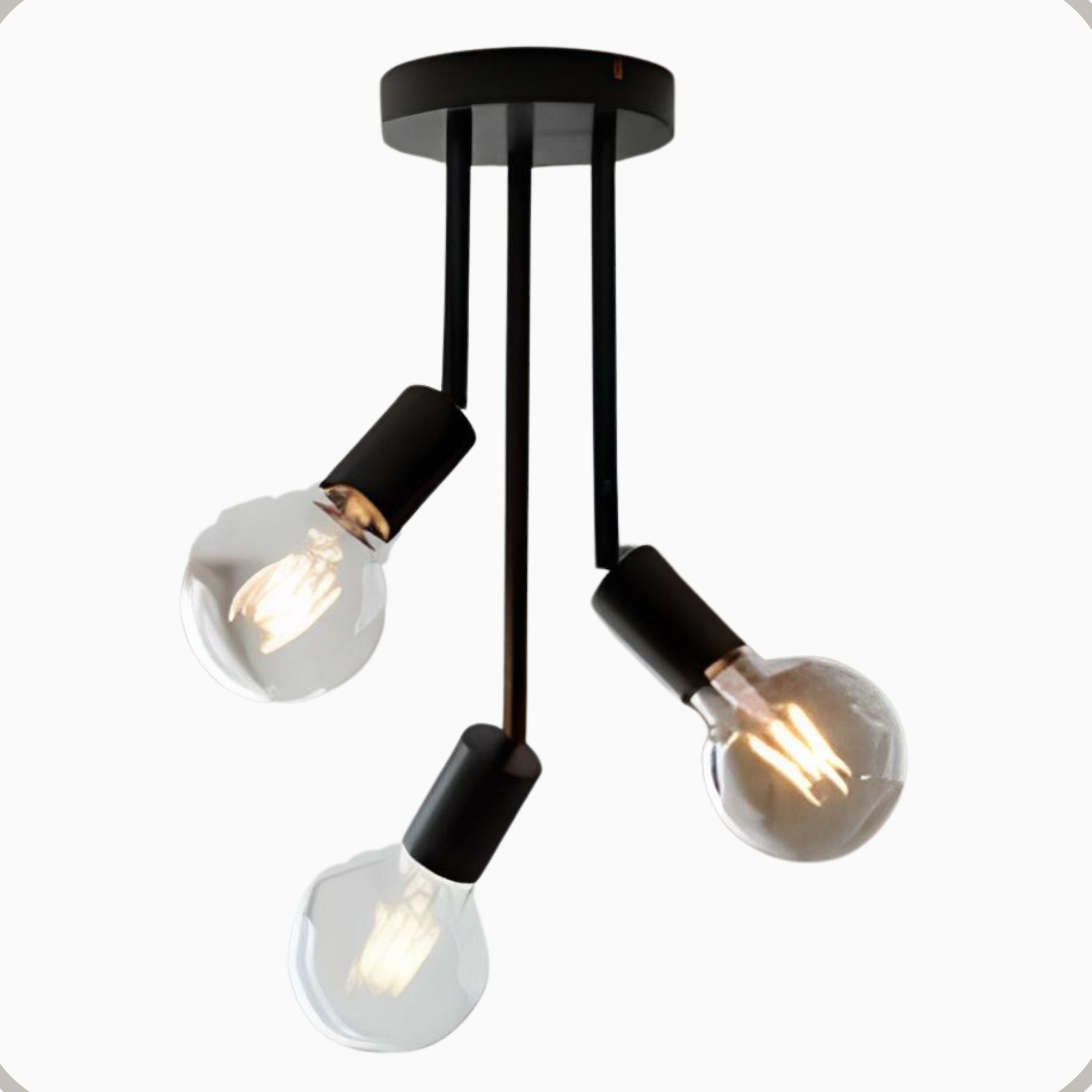 Plafon Koppla Aluminio Teto 3 Luzes E27 Bivolt Lumini Lab