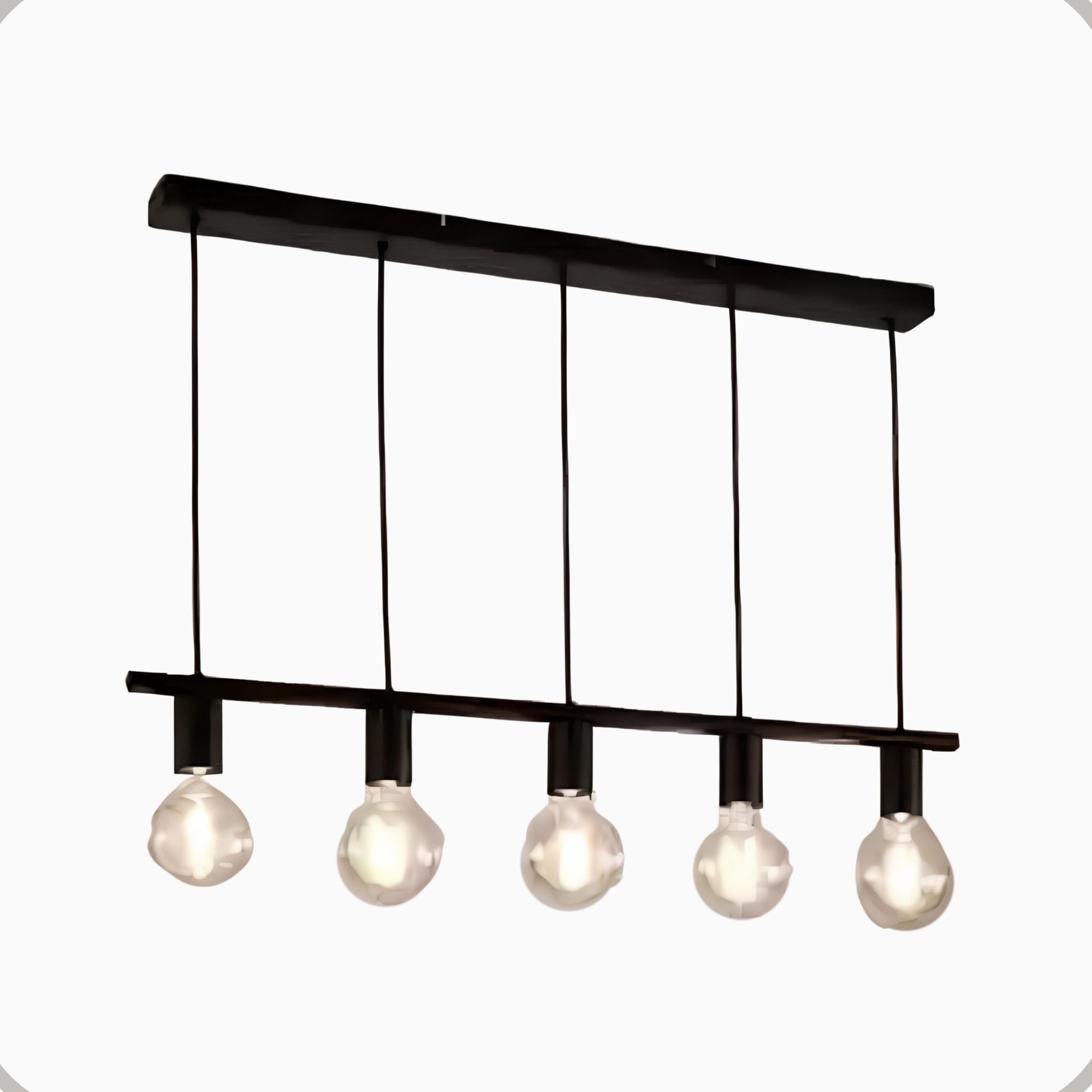 Pendente Koppla Aluminio Teto Cabo 1 metro 5 Luzes E27 Bivolt Lumini Lab