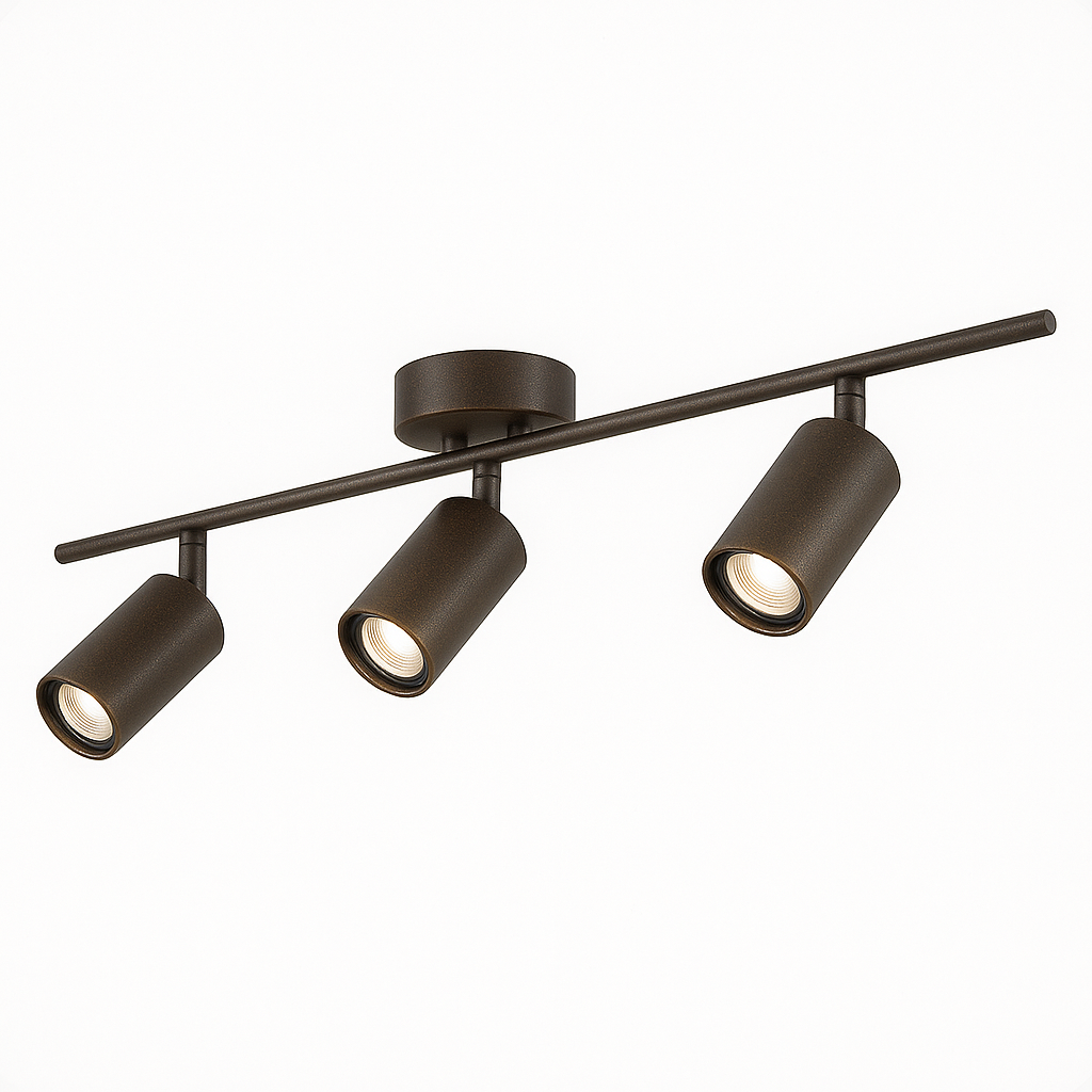 Spot Trilho Industrial Aluminio Teto 3 Luzes GU10 Bivolt Lumini Lab