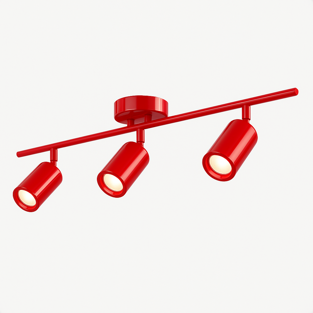 Spot Trilho Industrial Aluminio Teto 3 Luzes GU10 Bivolt Lumini Lab