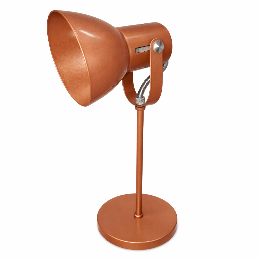 Luminaria de Mesa Cone Aluminio E27 1 Luz Fixa Lumini Lab