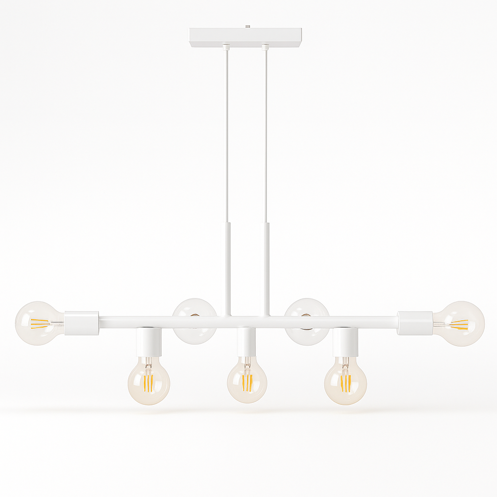 Pendente Rubis Aluminio Teto E27 7 Luzes Lumini Lab