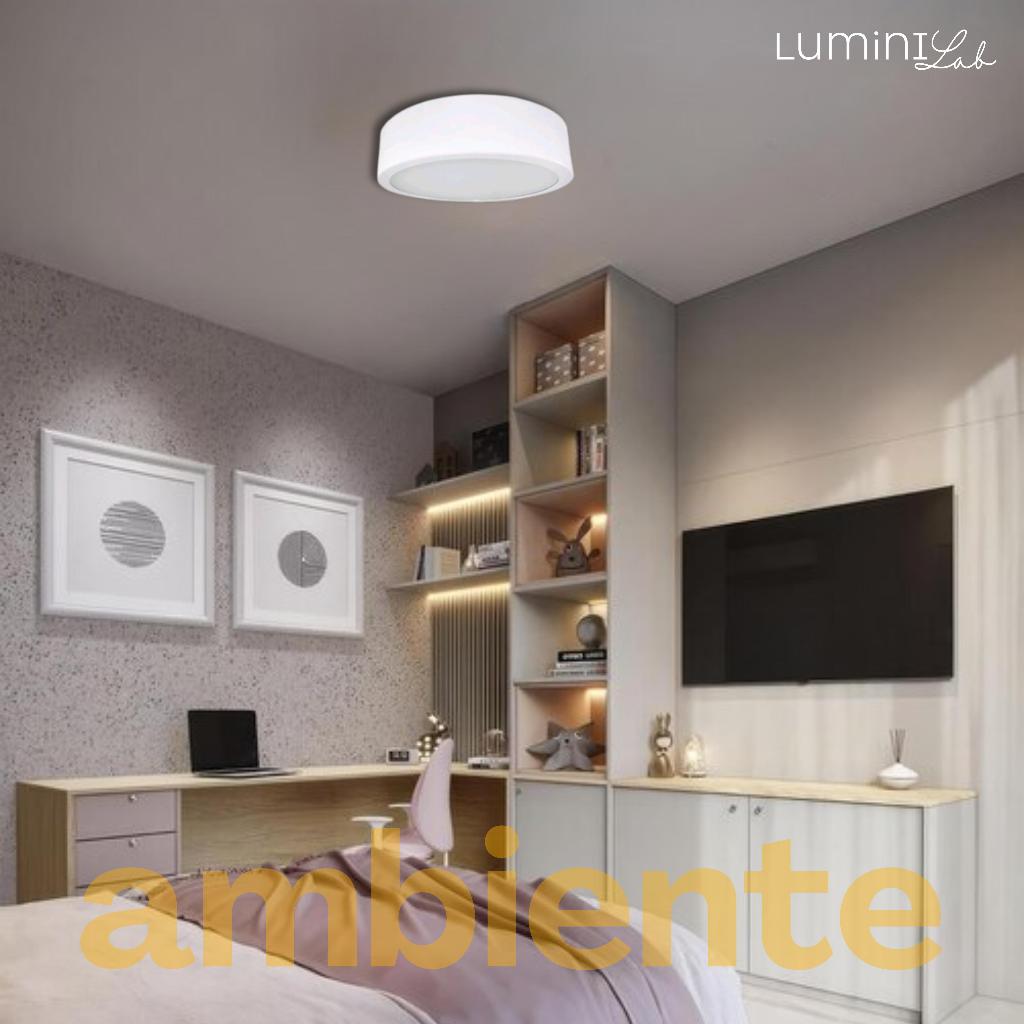 Plafon D400 Aluminio Teto 3 Luzes E27 Bivolt Lumini Lab