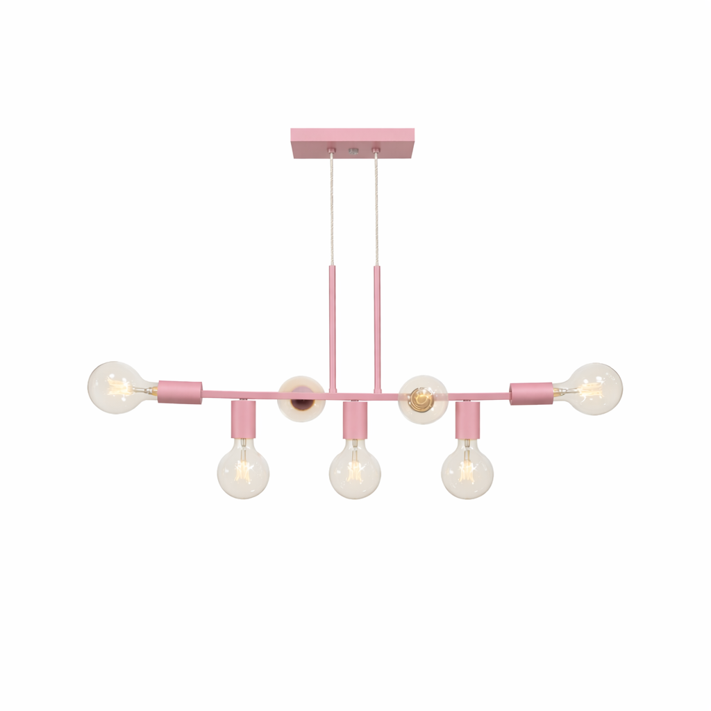 Pendente Rubis Aluminio Teto E27 7 Luzes Lumini Lab