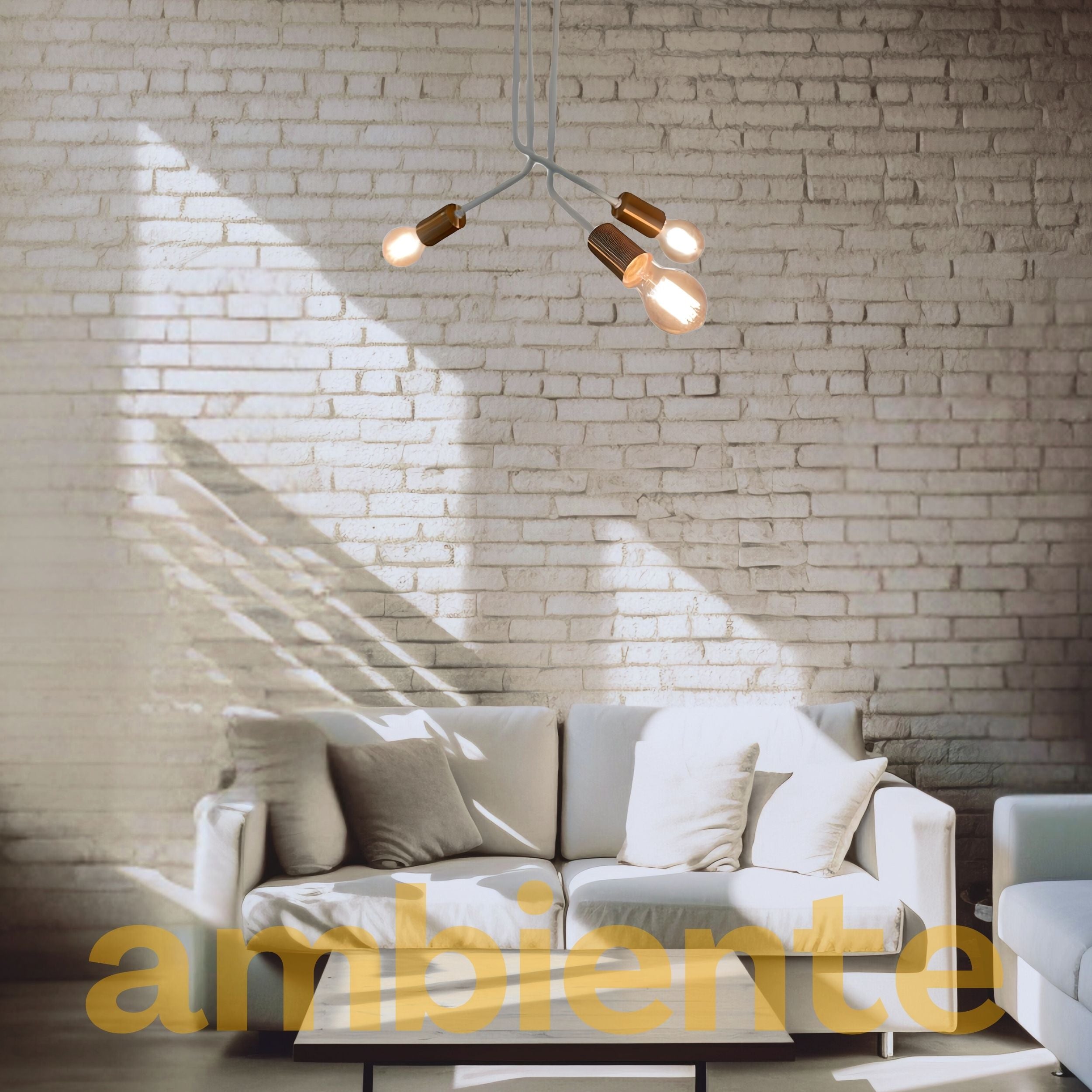 Plafon Lumiviva Aluminio Teto 3 Luzes E27 Bivolt Lumini Lab