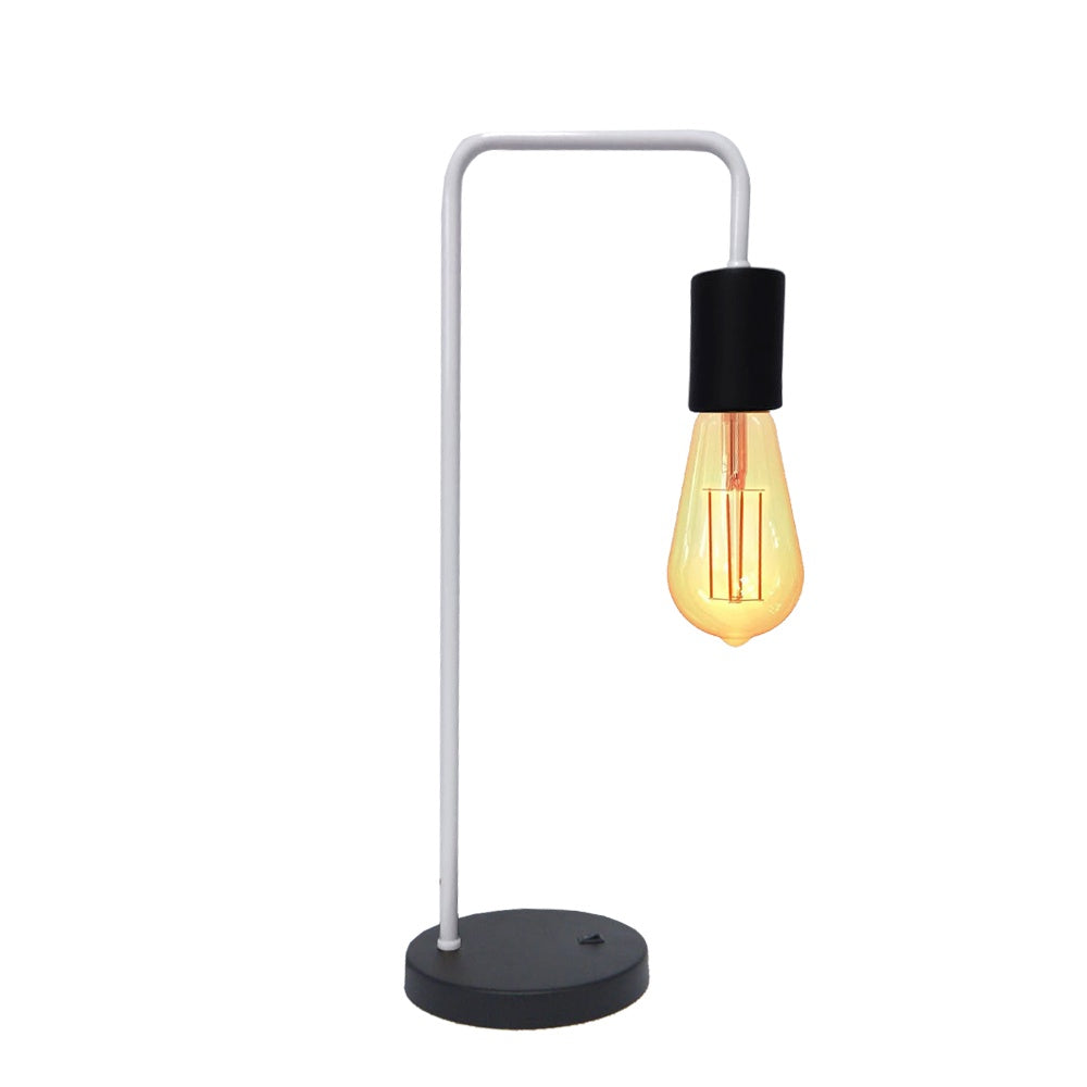 Luminaria de Mesa Vintage Aluminio E27 1 Luz Fixa Lumini Lab