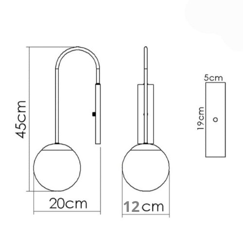 Kit 2x Arandela Flye Aluminio D12 Parede G9 1 Luz Lumini Lab