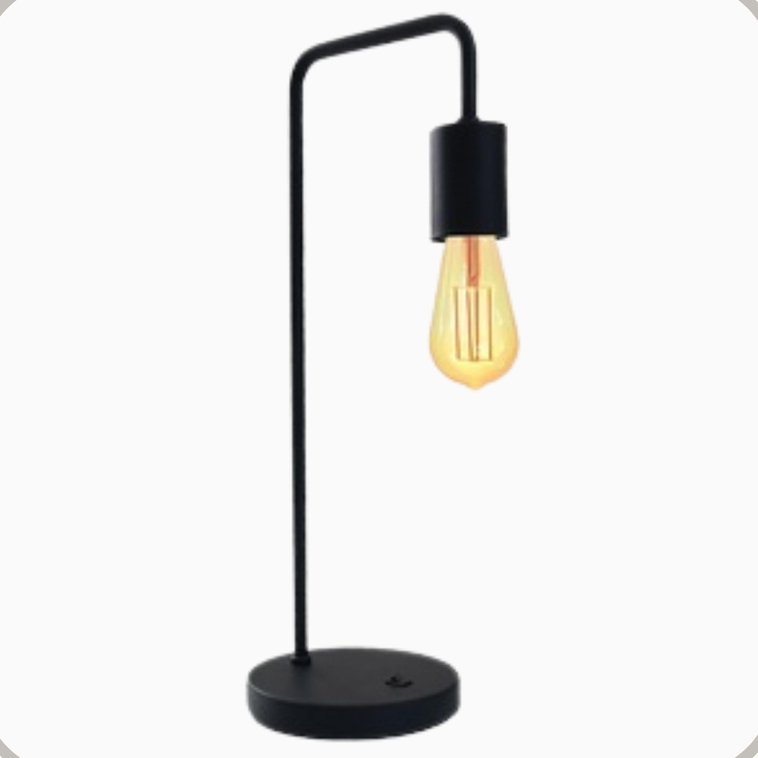 Luminaria de Mesa Vintage Aluminio E27 1 Luz Fixa Lumini Lab