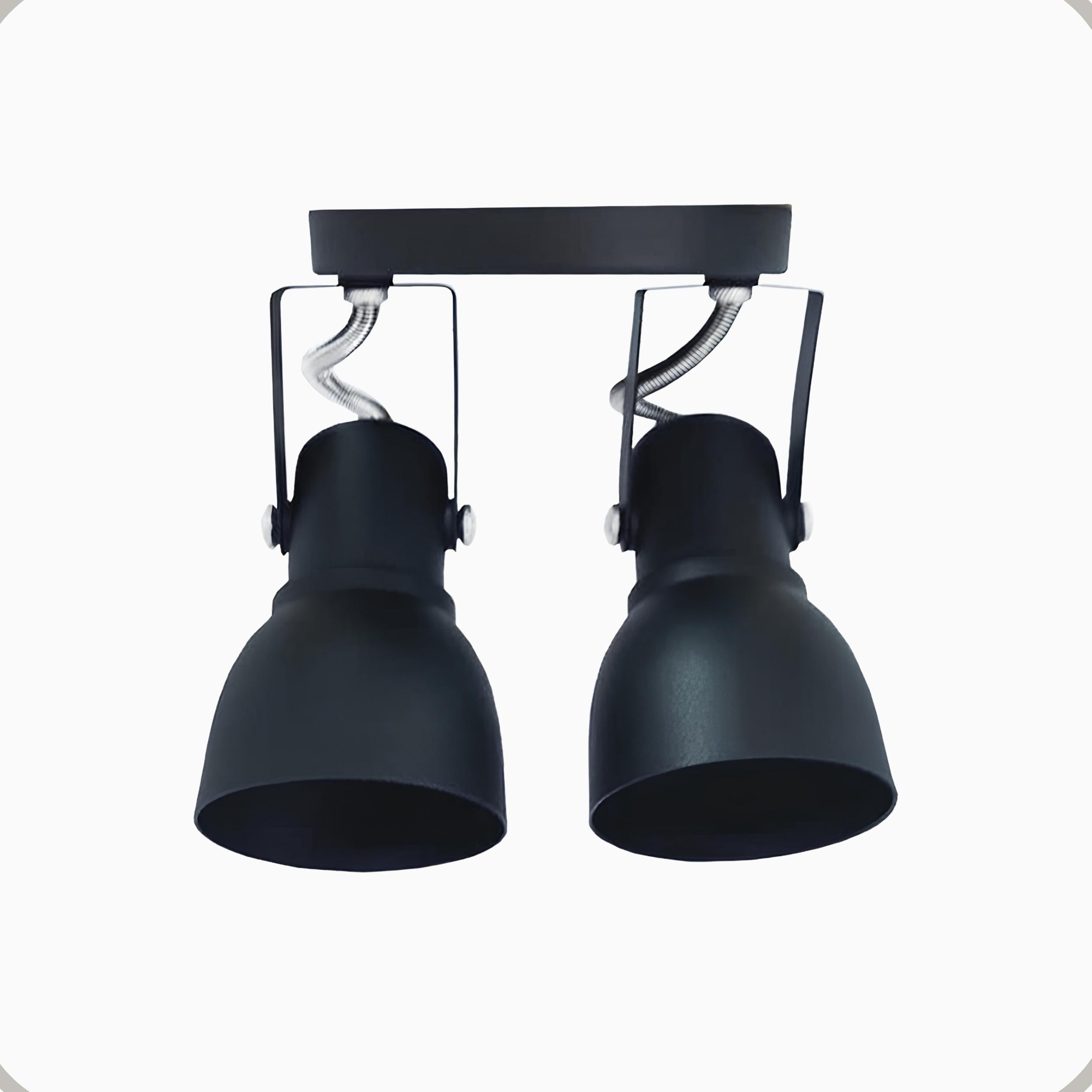 Spot Trilho Popular Aluminio Teto 2 Luzes E27 Bivolt Lumini Lab