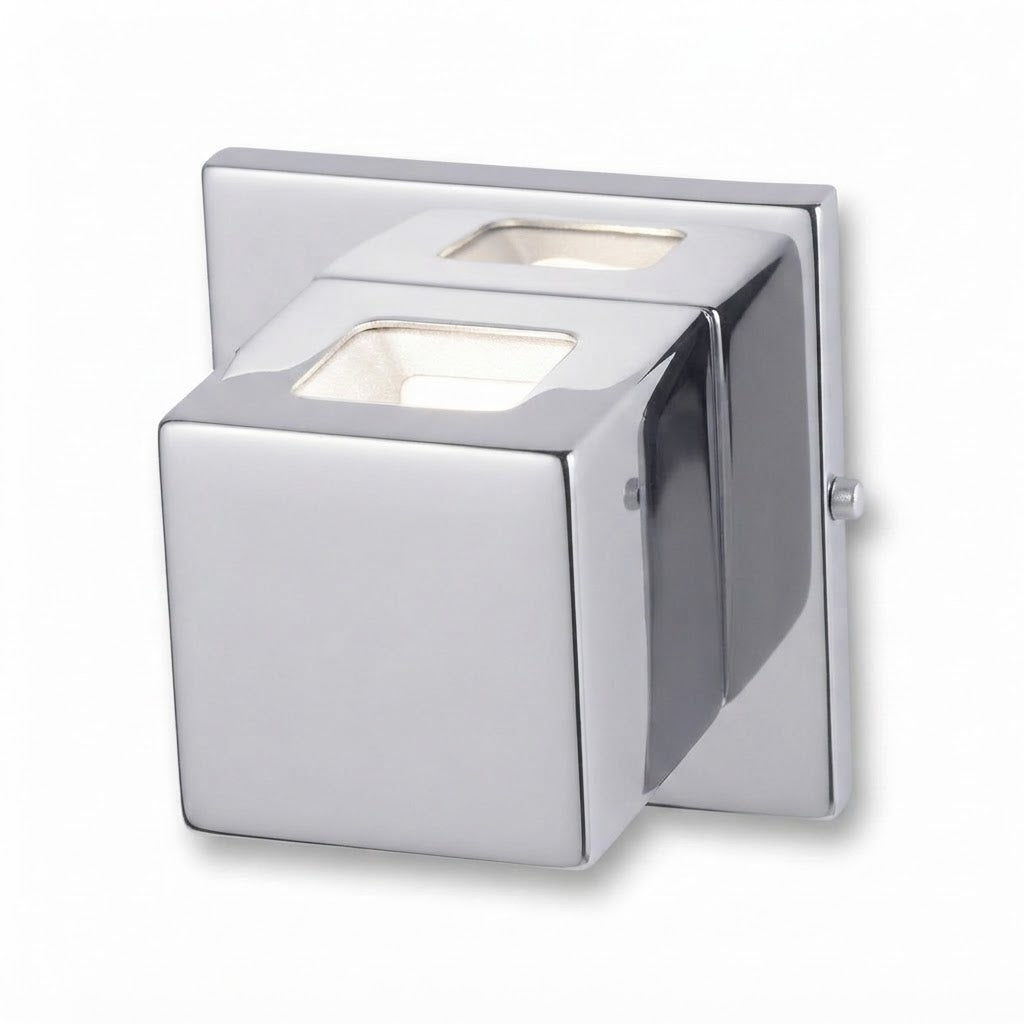 Arandela Box Aluminio 2 Fachos Parede 1 Luz G9 Bivolt Lumini Lab