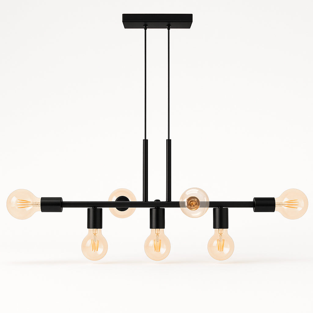 Pendente Rubis Aluminio Teto E27 7 Luzes Lumini Lab