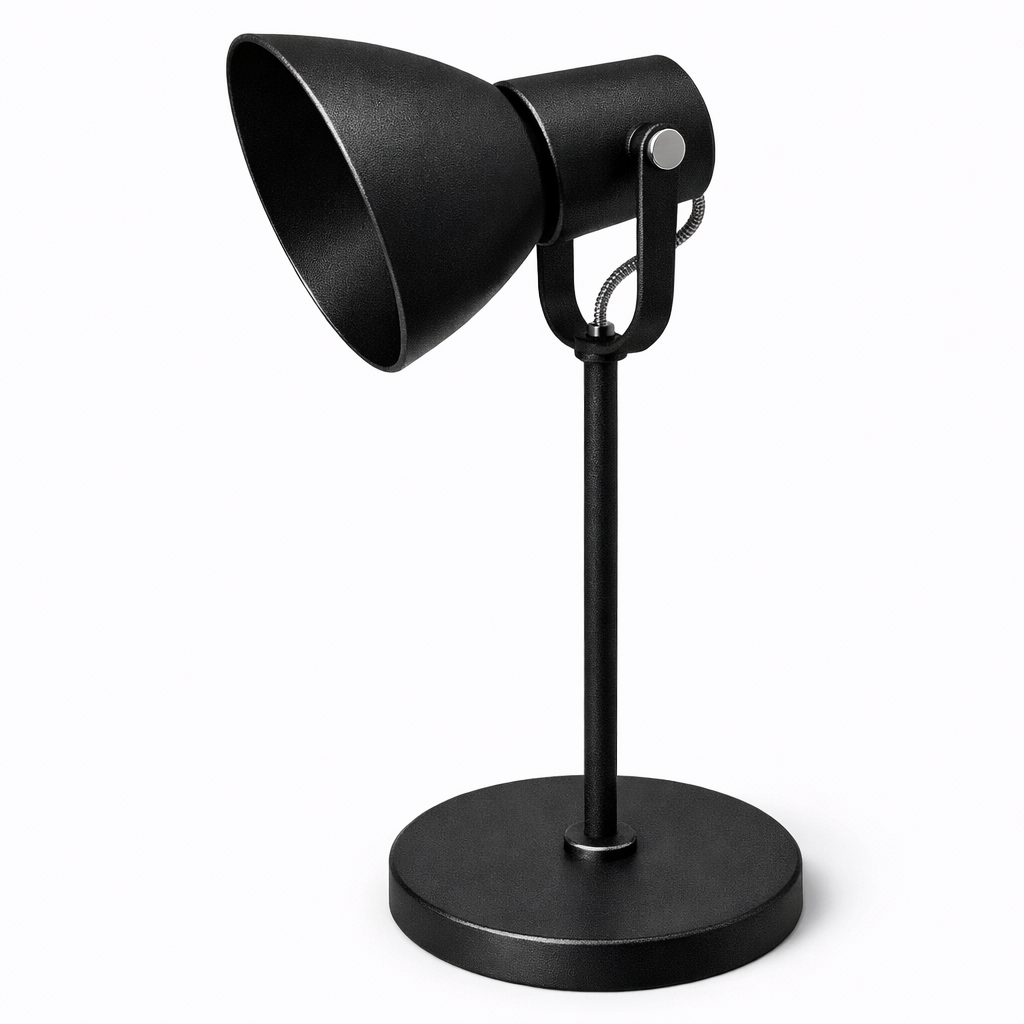 Luminaria de Mesa Cone Aluminio E27 1 Luz Fixa Lumini Lab