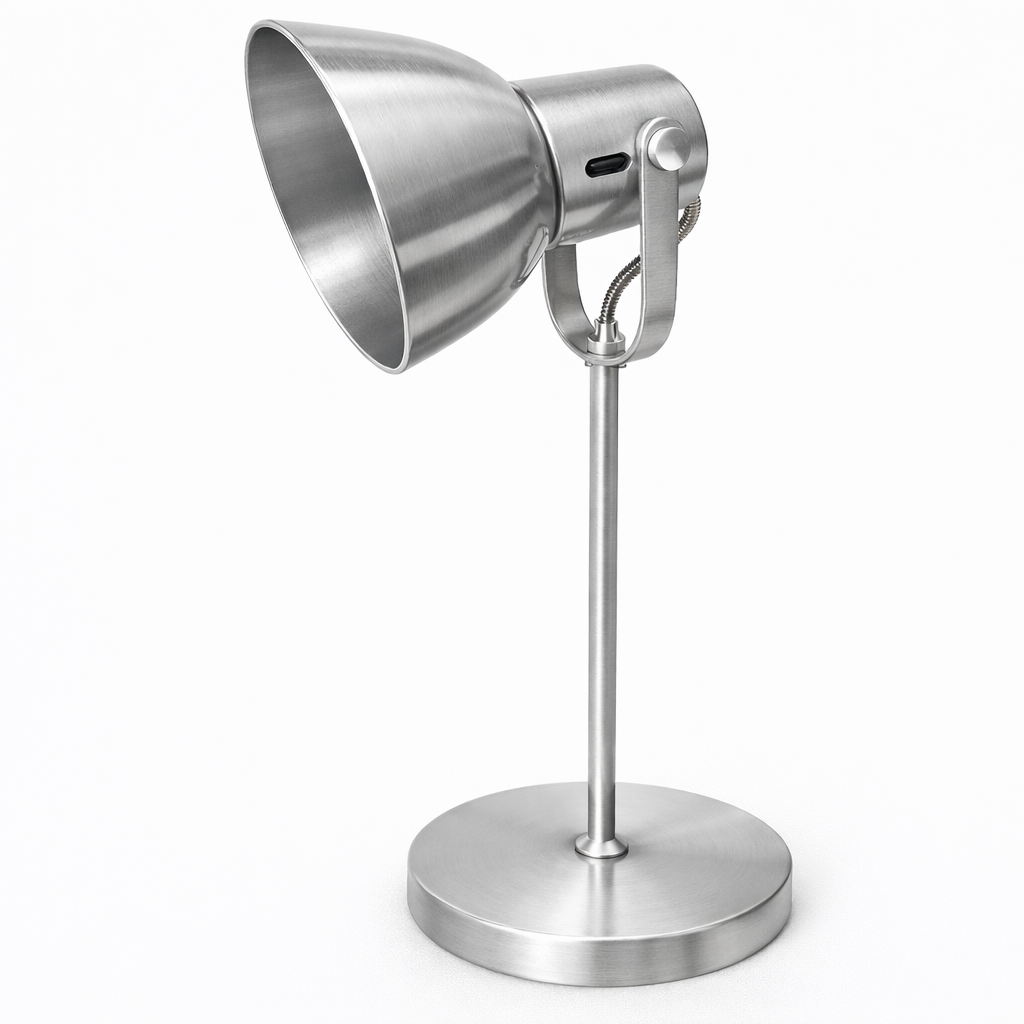 Luminaria de Mesa Cone Aluminio E27 1 Luz Fixa Lumini Lab