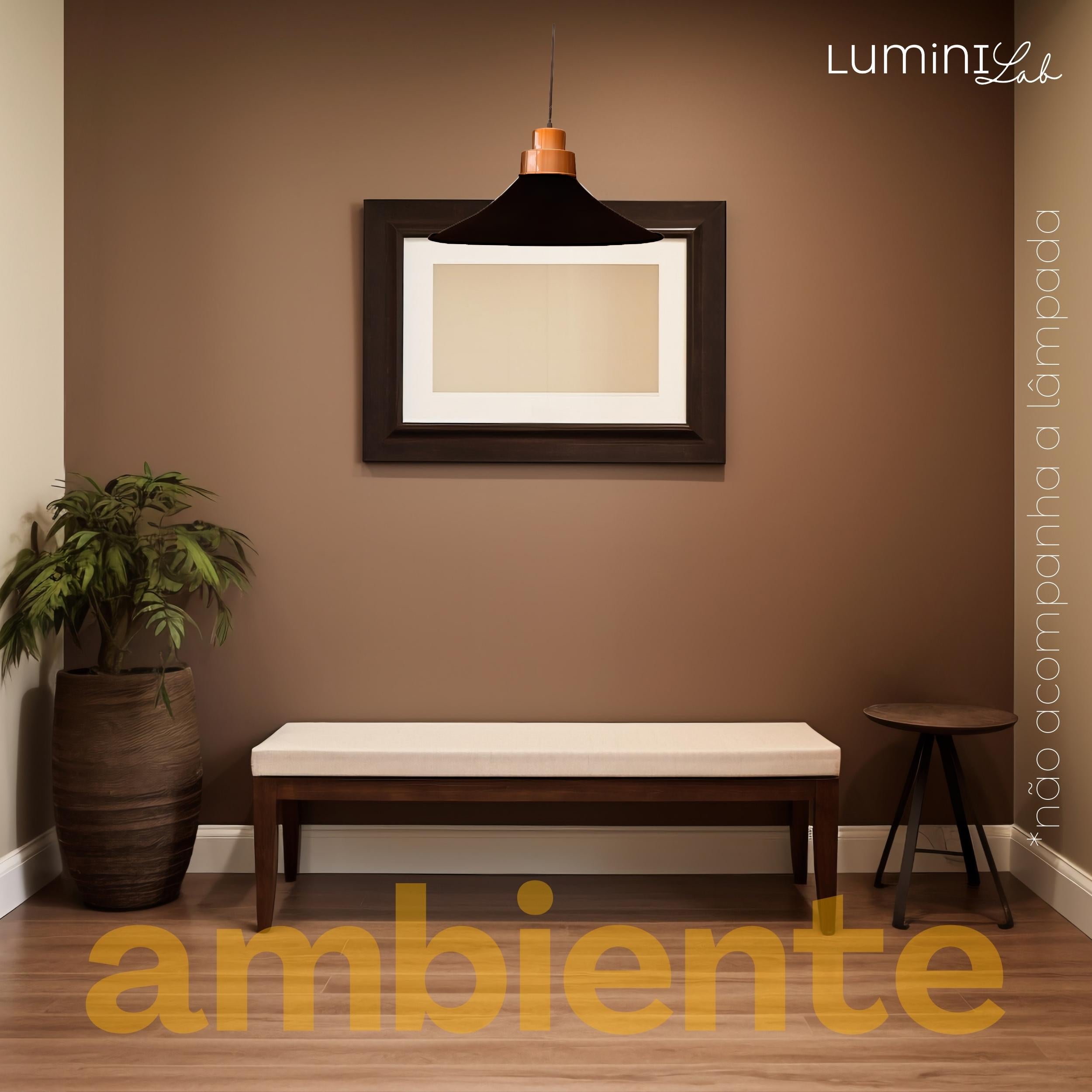 Pendente Prato Show Aluminio Teto E27 1 Luz Lumini Lab