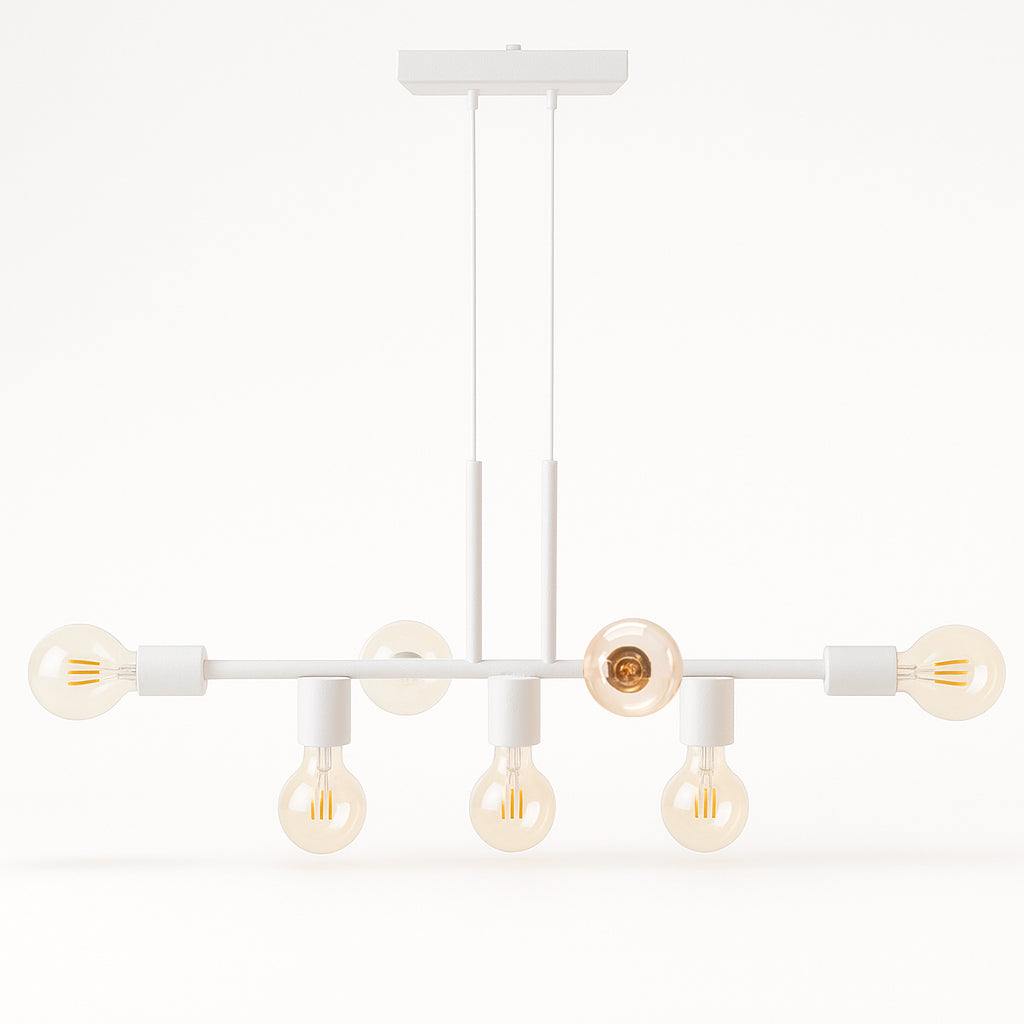 Pendente Rubis Aluminio Teto E27 7 Luzes Lumini Lab